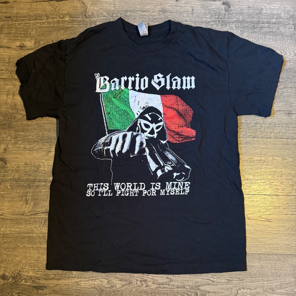 Men’s Black Barrio Slam Luchador T-Shirt